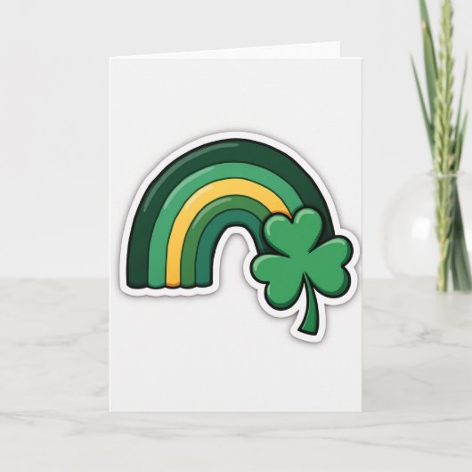 Lucky Irish Regenboogkaart Kaart (Voorkant)