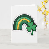 Lucky Irish Regenboogkaart Kaart (Gele Bloem)