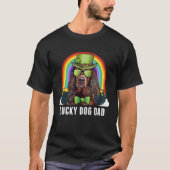 Lucky Irish Setter Dog Dad St Patricks Day T-shirt (Voorkant)