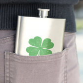 Lucky Irish shamrock/add name Flacon (Voorbeeld)