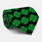 Lucky irish Shamrock Celtic Love Stropdas (Opgerold)