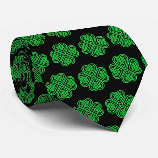 Lucky irish Shamrock Celtic Love Stropdas (Opgerold)