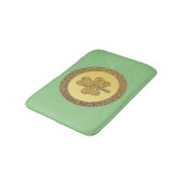 Lucky Irish Shamrock Gold Coin Badmat (Gekanteld)