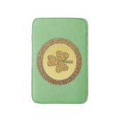 Lucky Irish Shamrock Gold Coin Badmat (Voorkant Verticaal)