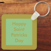 Lucky Irish Shamrock Gold Coin Custom Sleutelhanger (Achterkant)