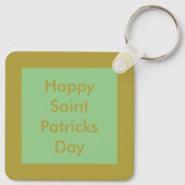 Lucky Irish Shamrock Gold Coin Custom Sleutelhanger (Achterkant)