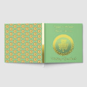 Lucky Irish Shamrock Gold Coin Custom Wedding Gastenboek (Volledig)