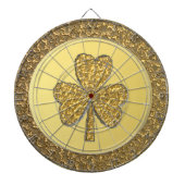 Lucky Irish Shamrock Gold Coin Dartbord (Voorkant)