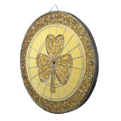 Lucky Irish Shamrock Gold Coin Dartbord (Voorkant Rechts)