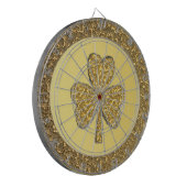 Lucky Irish Shamrock Gold Coin Dartbord (Voorkant Links)