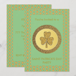 Lucky Irish Shamrock Gold Coin Kaart