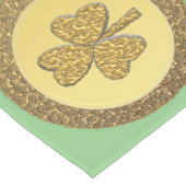 Lucky Irish Shamrock Gold Coin Korte Tafelloper (Hoek)