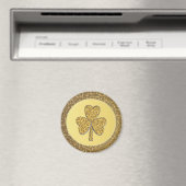 Lucky Irish Shamrock Gold Coin Magneet (Insitu (Vaatwasser))