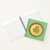 Lucky Irish Shamrock Gold Coin Notitieboek (Binnen)