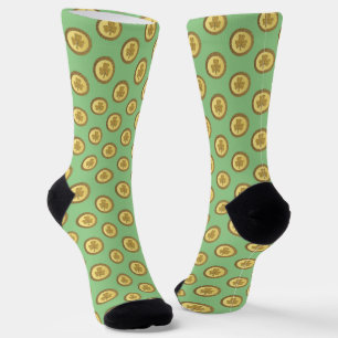 Lucky Irish Shamrock Gold Coin Patterned Sokken