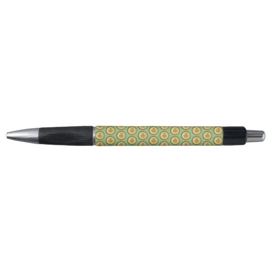 Lucky Irish Shamrock Gold Coin Pen (Voorkant)