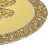 Lucky Irish Shamrock Gold Coin Snijplank (Hoek)