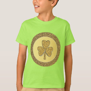 Lucky Irish Shamrock Gold Coin T-shirt