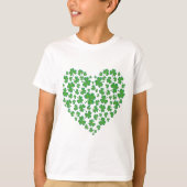 Lucky Irish Shamrock Heart T-shirt (Voorkant)