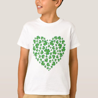 Lucky Irish Shamrock Heart T-shirt