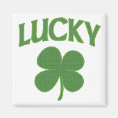 Lucky Irish Shamrock Magneet (Voorkant)