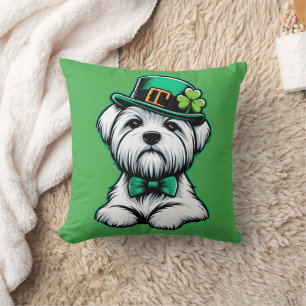 Lucky Irish Shamrock Maltese Hond St Patricks Day Kussen