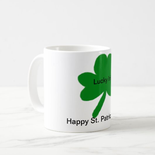 Lucky Irish Shamrock Mok (Voorkant links)