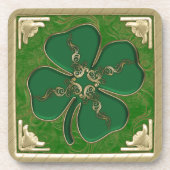 Lucky Irish Shamrock Onderzetter Set (Voorkant)