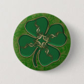Lucky Irish Shamrock Pin Buttonnen Ronde Button 5,7 Cm (Voorkant)