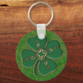 Lucky Irish Shamrock Sleutelhanger (Voorkant)