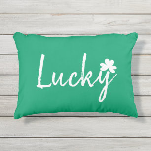 Lucky Irish Shamrock St Patricks Day Buitenkussen