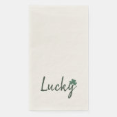 Lucky Irish Shamrock St Patricks Day Servet (Voorkant)