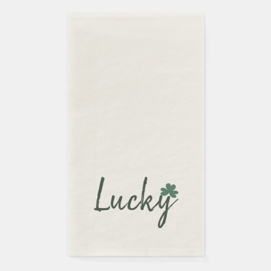 Lucky Irish Shamrock St Patricks Day Servet (Voorkant)