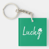 Lucky Irish Shamrock St Patricks Day Sleutelhanger (voorkant)