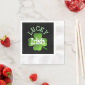 Lucky Irish Shamrock St Patricks Party Servet (Insitu)