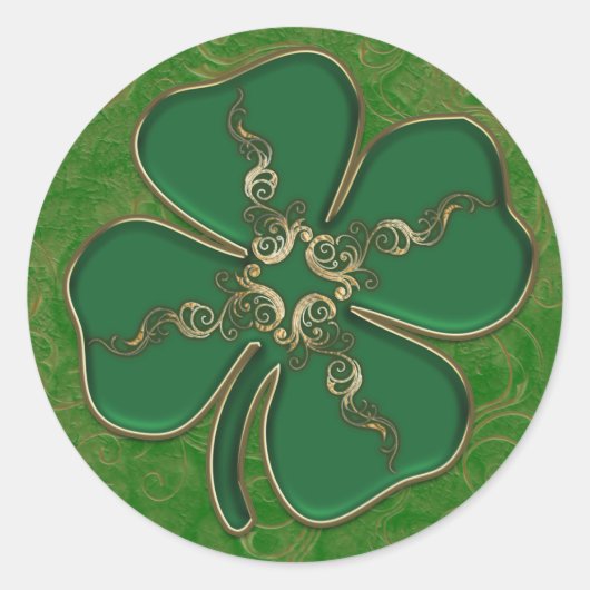 Lucky Irish Shamrock Stickers (Voorkant)