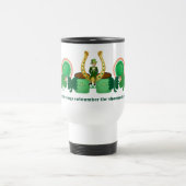 Lucky Irish Shamrocks Blessings Saint Patricks Day Reisbeker (Center)