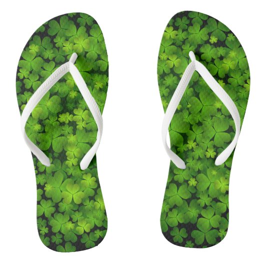 Lucky Irish Shamrocks Teenslippers (Voetbed)