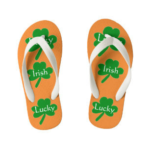 Lucky Irish Shamrocks Teenslippers