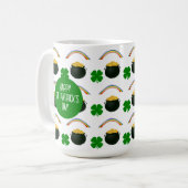 Lucky Irish St Patrick's Day Coffee Mok (Voorkant links)