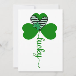 Lucky Irish St Patrick's Day Flower Kaart