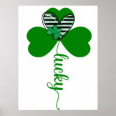 Lucky Irish St Patrick's Day Flower Poster (Voorkant)
