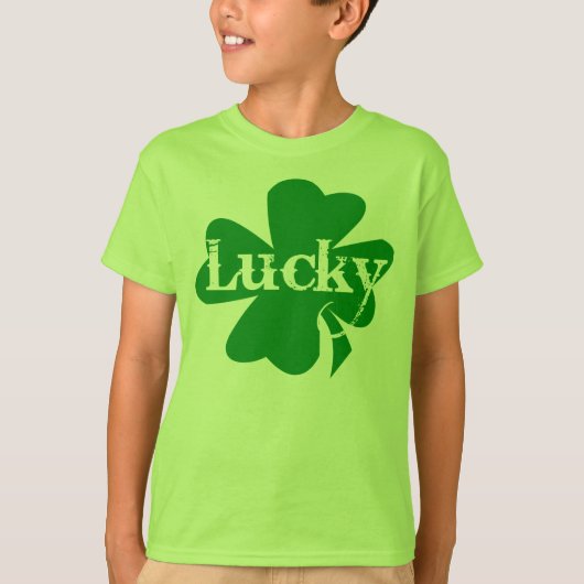 Lucky Irish St. Patricks Day Green Shamrock T-shirt (Voorkant)