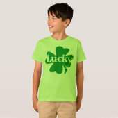 Lucky Irish St. Patricks Day Green Shamrock T-shirt (Voorkant volledig)