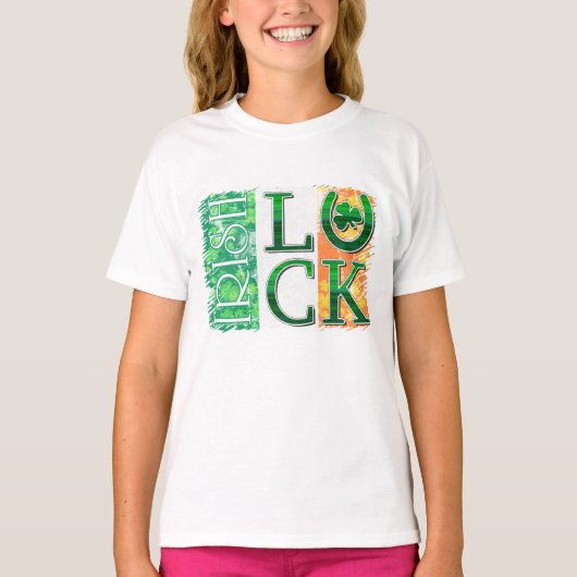 Lucky Irish Tricolor T-shirt (Voorkant)