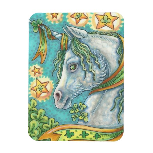 Lucky Irish Unicorn ST. PATRICK'S DAY MAGNET Magneet (Verticaal)