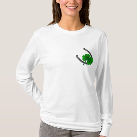 Lucky Irish Women's Shirt St. Patrick's Lady Shirt (Voorkant)