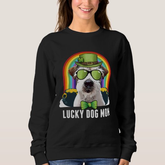 Lucky Jack Russell Terrier Dog Mom St Patricks Day Trui (Voorkant)