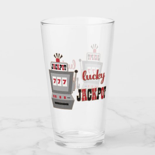 Lucky Jackpot Casino Glas (Voorkant)