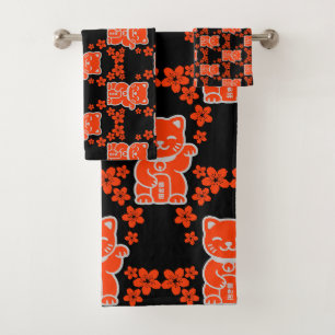 Lucky Japanese Maneki-neko Bad Handdoek